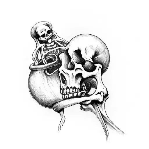 Skeleton Listening To Its Beating Heart