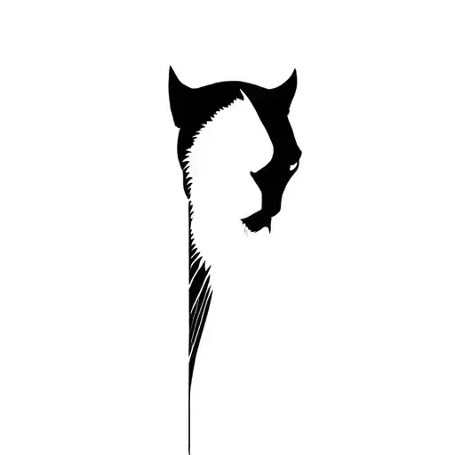 Black Panther Half Hidden By Shadows