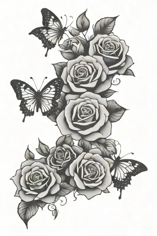 Recovery Roses Butterflies Crown