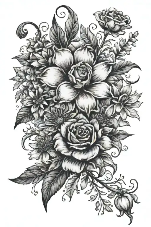 Birth Flower Bouquet