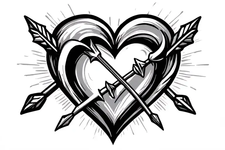 Heart N Arrow Piercing