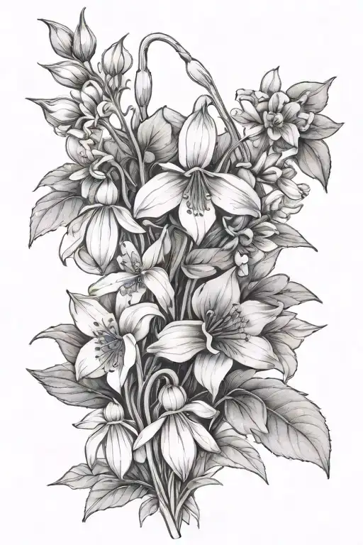 Primroses Galdiolus Rose Snowdrops