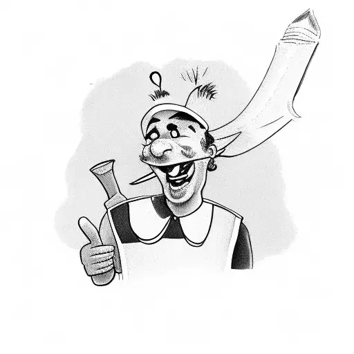 A Humorous Sketch Of A Cricket Player Doing Standup Comedy