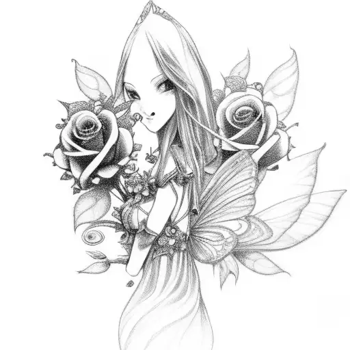 Fairy With Roses