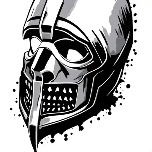 Mf Doom Mask With Background