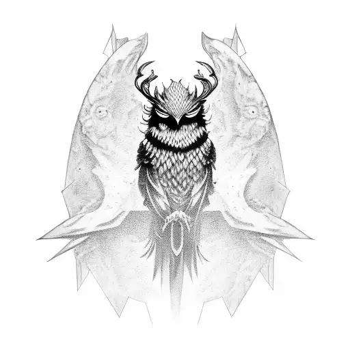 Full Body Avian Shadow Demon