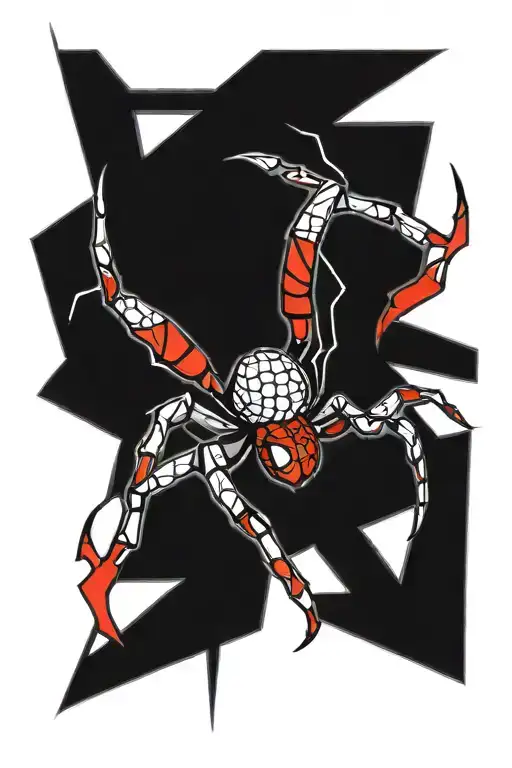 Spider With 42 Number And Red Accents