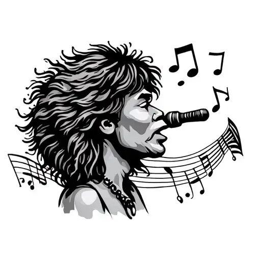 Woodstock Whistling With Music Notes