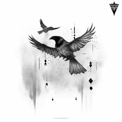 Nordic With Ravens And Oden