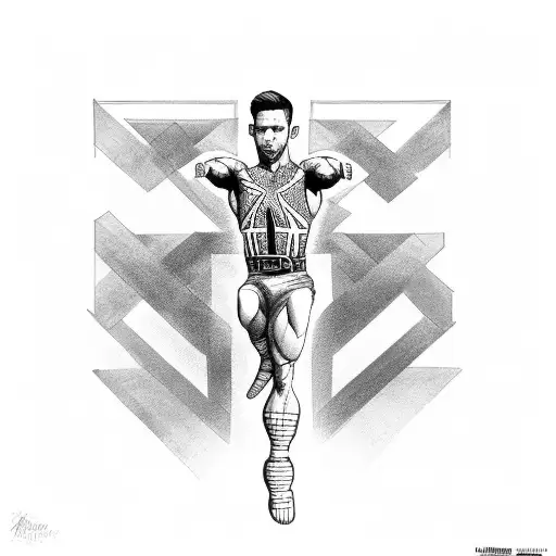 Male Gymnast Doing An Iron Cross