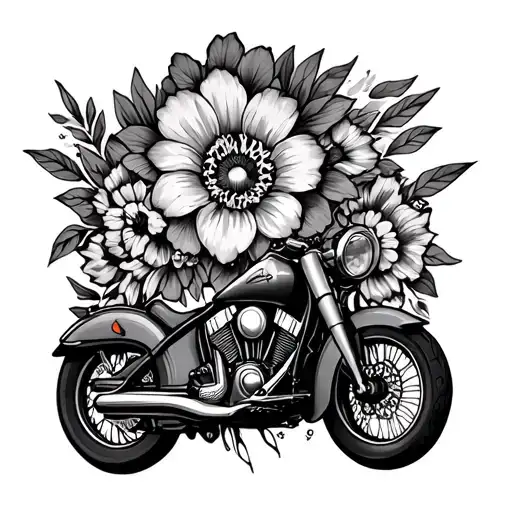 Indian Motorcycle Chieftain Flower