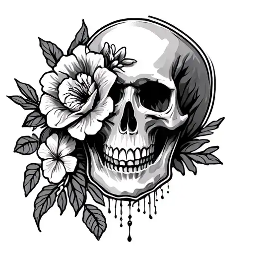 Flor De Maga And Skull