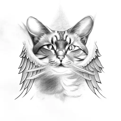 Warrior Cat With Angel Wings