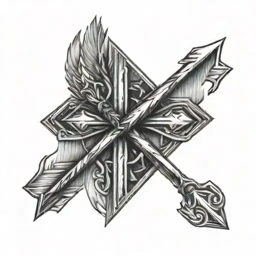 Roman Numeral Arrows Pointing