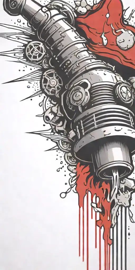 Hippy Tripping Ticking Time Bomb Mushroom Grenade