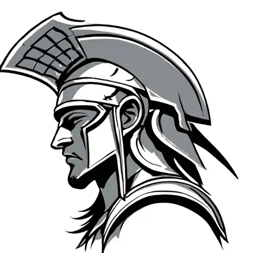 Spartan Warrior Neck And Up