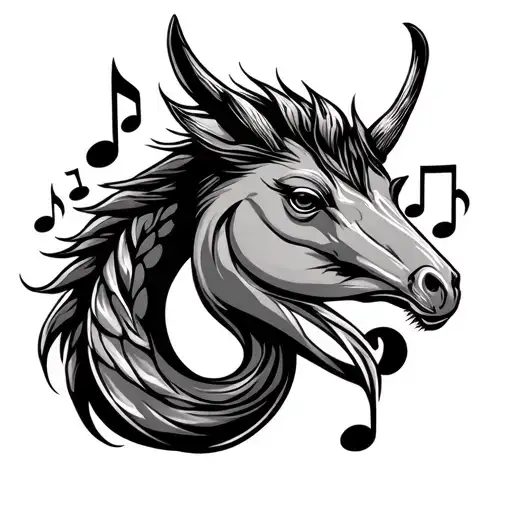 Harstyle And Music Notes