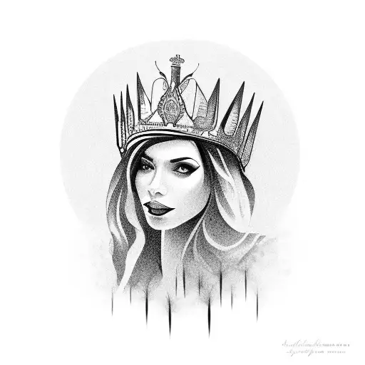 A Chicana Woman With A Crown Made Of Irrigation Tools