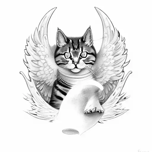 Warrior Cat With Angel Wings