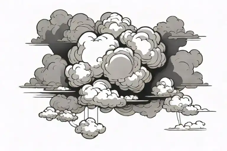 Cloud With Clouds Floating