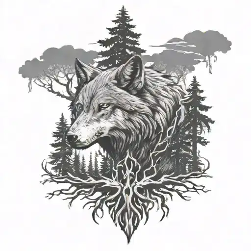 Wolf Head Forest Big Tree Foreground