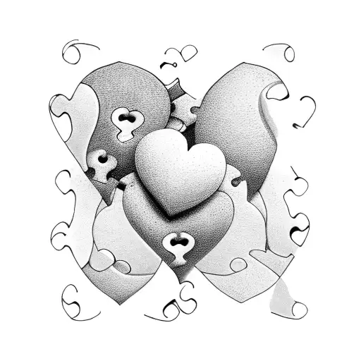 A Heart-shaped Puzzle With Each Piece Representing A Special Memory Or Trait Of Your Kids
