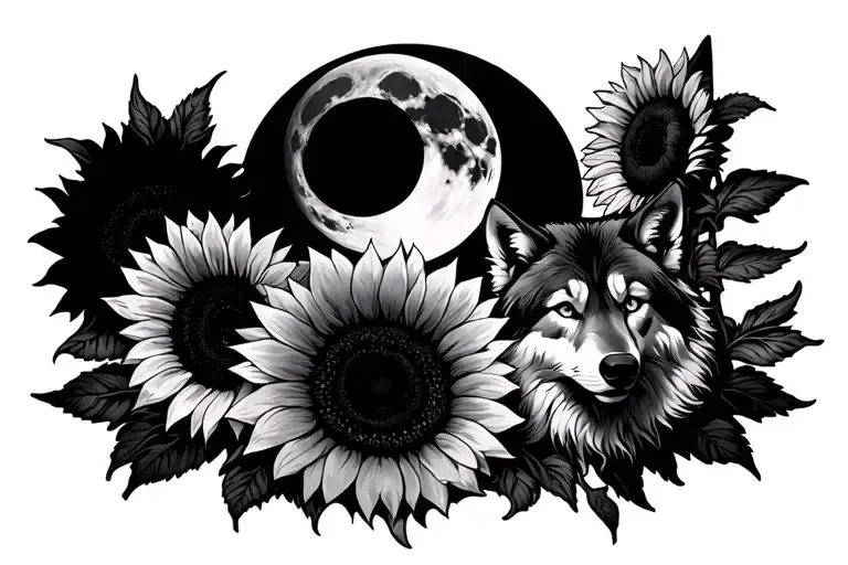 Sunflowers Wolf Moon