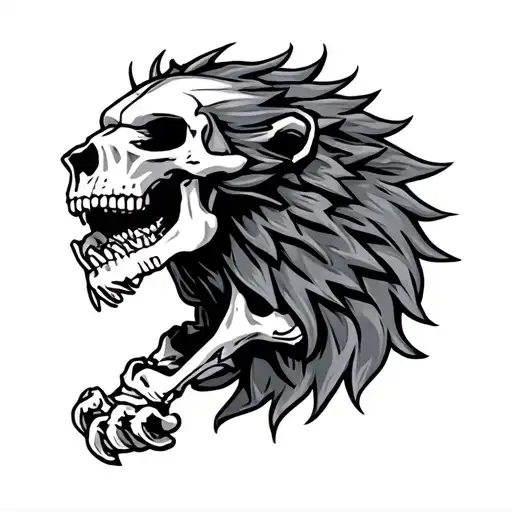 Detroit Lions Skeleton