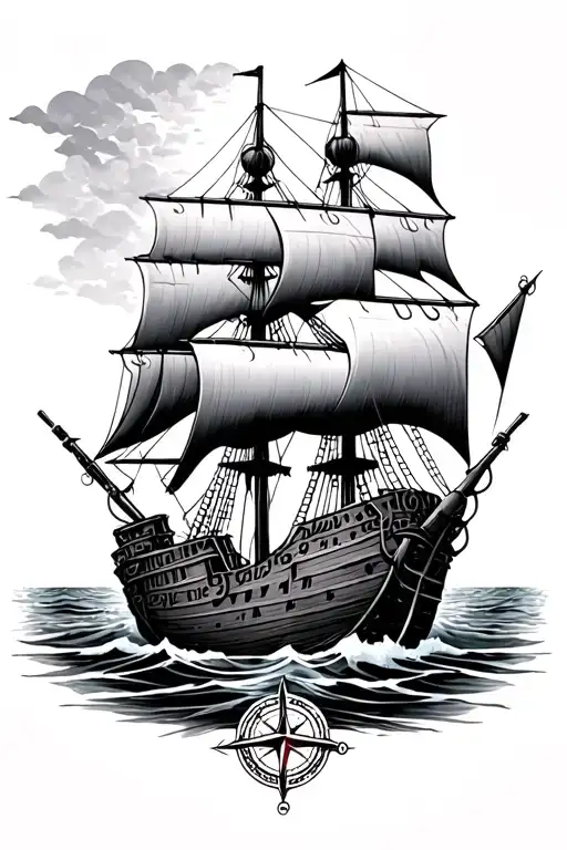 Shipwreck With Compass