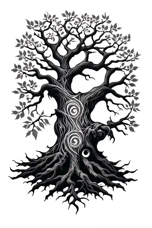 Tree Of Life In Slavic Style