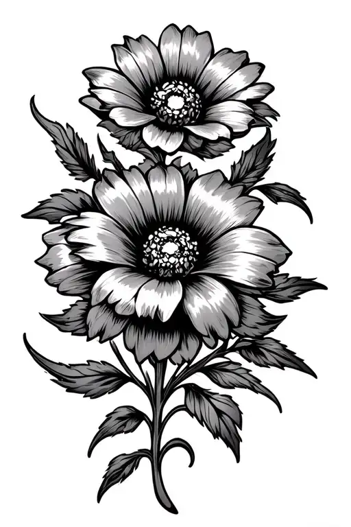 Western Tooling Flower Design Featuring Mechanical Design