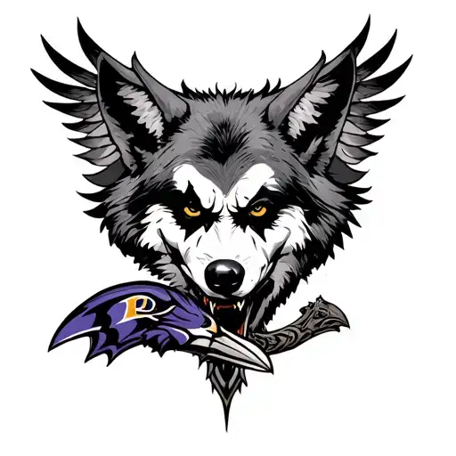 The Joker Ravens Norse Mythology Wolf