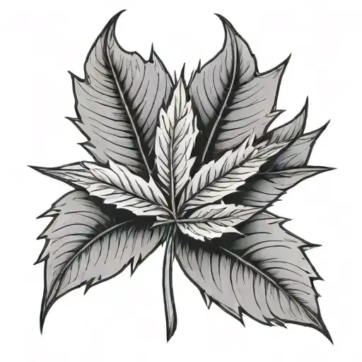 Pot Leaf With Cartoon Face