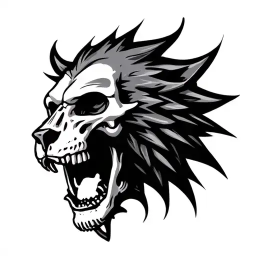 Detroit Lions Skeleton