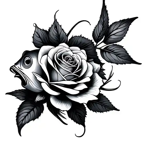 Fish Love Roses