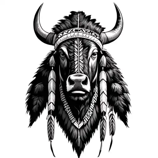 Native American Buffalo Headdress