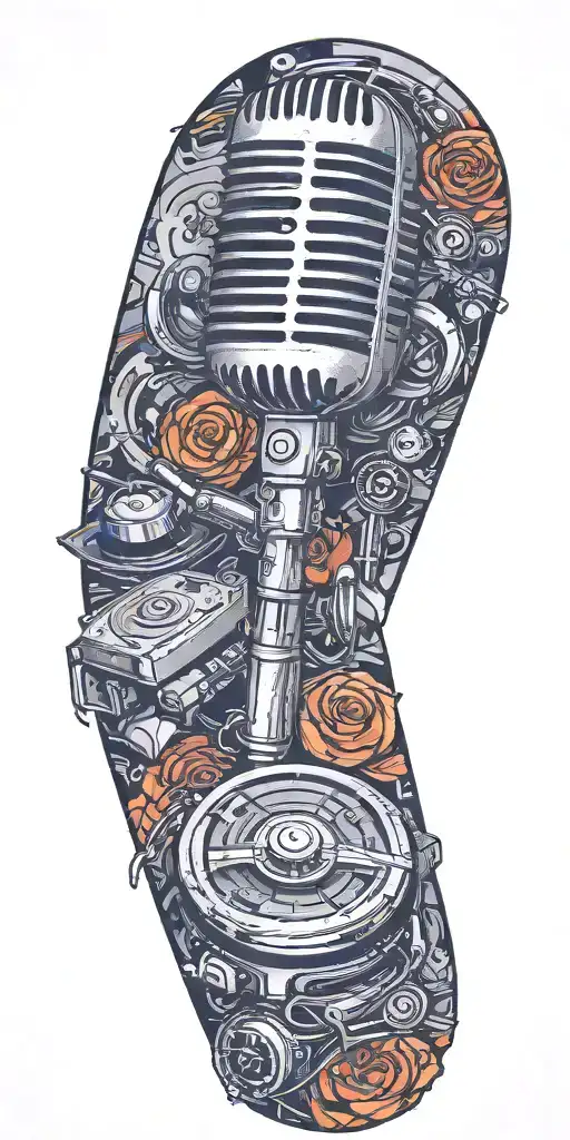 Two Turn Tables And A Microphone