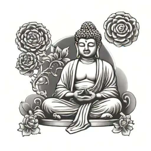 Buddha Sitting Cross Legged