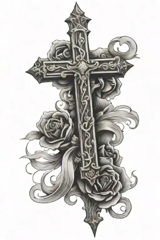 Cross With A Bible Verse Written