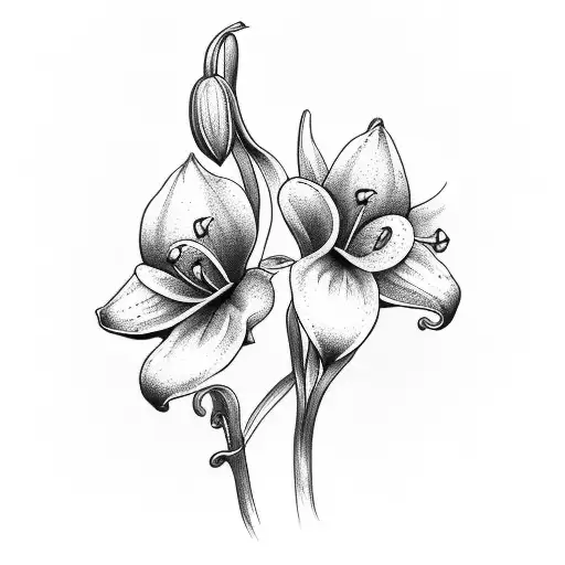 Lily Of The Valley And Violet Bouquet