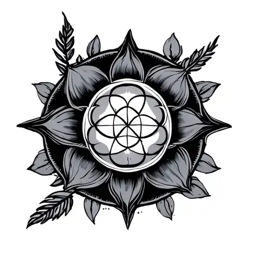 Sagittarius Arrow Flower Of Life