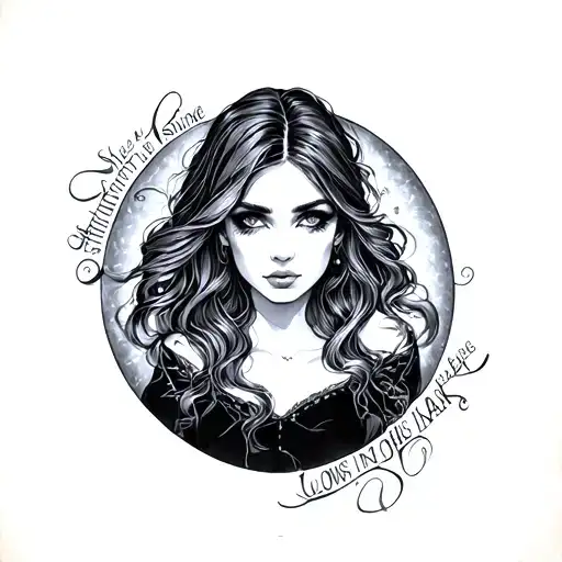 She Doesn't Shine In Light Because She Glows In The Dark