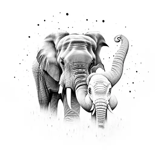 Girl Face With Elephant