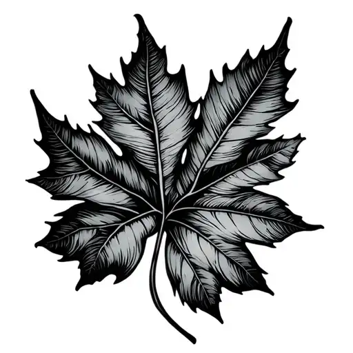 Aspen Leaf With Snake Frame