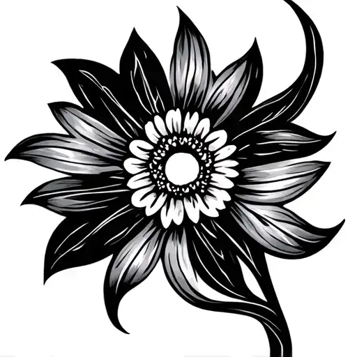 Flower Unalome Symbol Integrated