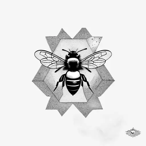 Honeybee In Space On Fire