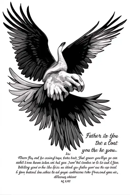 Father Memorial With Scripture