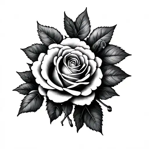 Cherry Rose Forest Forarm Half Sleeve