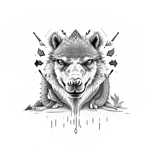 A Camel And A Crocodile And An Hedgehog And A Wolf