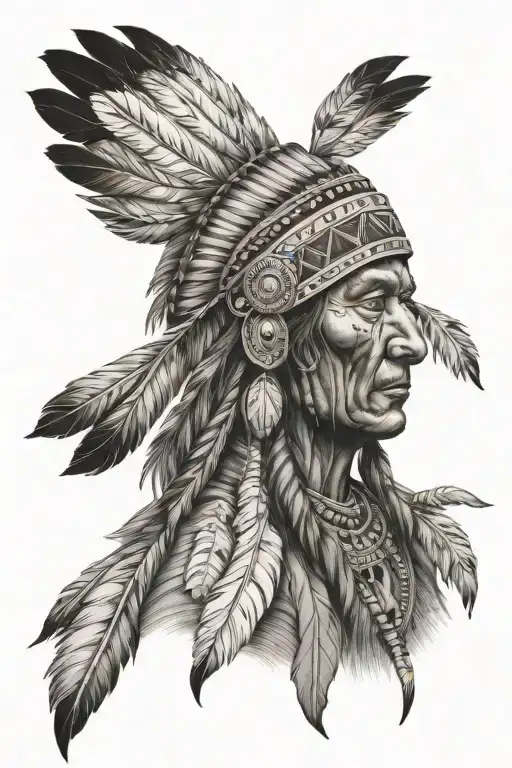 Indian Chief Grizzly Bear Choctaw